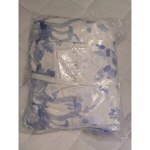 LoveShackFancy X Pottery Barn Teen Garden Damask Blue Large Bean Bag Chair Slipc